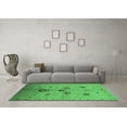 thumbnail image 3 of Ahgly Company Indoor Square Oriental Emerald Green Industrial Area Rugs, 5' Square, 3 of 4