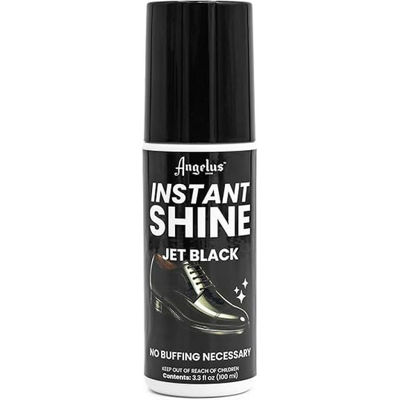 Black Liquid Shoe Polish, Instant Shoe Shine with Sponge Leather Shoe Polish for Dress Shoes, Boots, Shoes, Jackets, & More