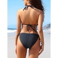 thumbnail image 4 of Charmo Woman Triangle Two Piece Bikini Set Swimsuit Ladies Swimwear, 4 of 6
