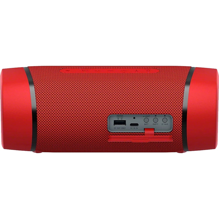 Open Box Sony SRS-XB33 Portable Waterproof Bluetooth Speaker (Red