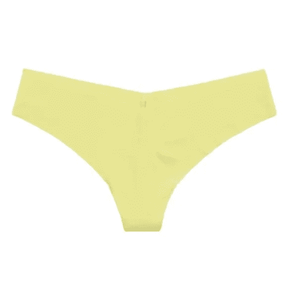 Aerie No Show Thong Underwear in Green Sheen, Size XS