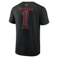 thumbnail image 3 of Men's Black Miami Heat #1 Dad Jersey T-Shirt, 3 of 3