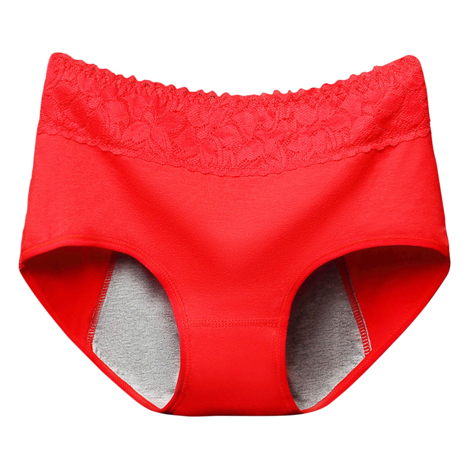 GWAABD Sweatproof Underwear Women Pants Anti Side Leakage Cotton Panties  Mid Waist Briefs Women Lace Women'S Underwear 