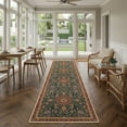 thumbnail image 3 of Runner Rugs for Hallway, 2x10 Washable Soft Non Slip Floor Rugs for Kitchen, Modern Mat for Living Room Bedroom Entryway Red & Green, 3 of 8