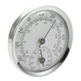 thumbnail image 2 of Mini termómetro higrómetro analógico de plástico blanco para un control preciso de la temperatura y la humedad, 2 of 7