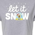 thumbnail image 3 of SpongeBob SquarePants - Let It Snow - Juniors Cropped Cotton Blend T-Shirt, 3 of 6
