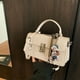 thumbnail image 2 of Bolso de alta gama de moda coreana retro para mujer, nuevo bolso cuadrado pequeño de mano con un solo hombro, estilo coreano 2025, 2 of 5