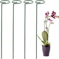 thumbnail image 2 of JUNTEX Garden Support Stake Ring Metal Garden Plant Supports Single Stem Shrub Holder for Plants Rose Flowers Vegetables Vine, 2 of 16