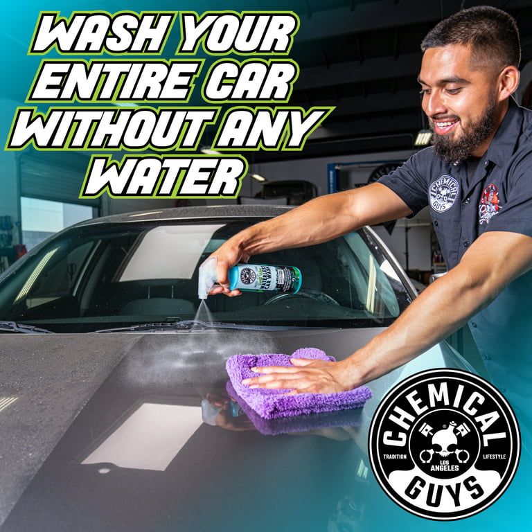 WATERLESS CAR WASH,SPRAY AND WIPE,NEVER HAVE THE NEED TO USE SOAP