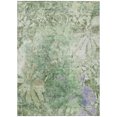 thumbnail image 2 of Addison Rugs Chantille Indoor/Outdoor Transitional Floral Teal Machine Washable Rectangle Rug, 9' x 12', 2 of 8