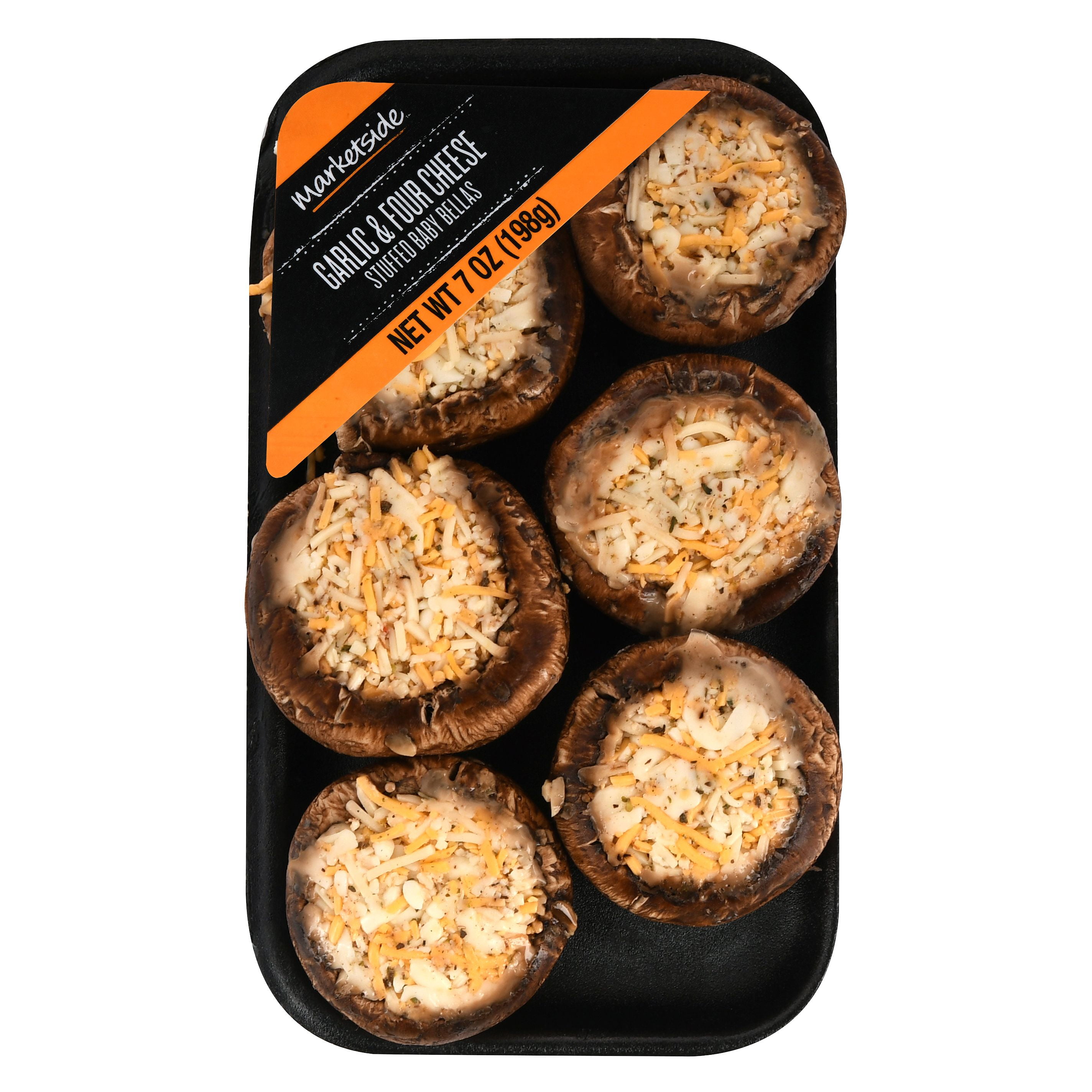 Marketside Garlic & Four Cheese Stuffed Baby Bella Mushrooms, 7 oz