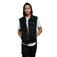 thumbnail image 5 of G-Style USA Men's Detachable Hood Denim Jean Vest DK108 - JET BLACK - X-Large, 5 of 7