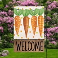thumbnail image 7 of AZXY Easter Welcome Garden Flag 12x17.7 Inch, Colorful Carrots with Polka Dot Print Outdoor Yard Flag for Yard Patio Front Door Spring Holiday Decorations, 7 of 7