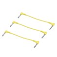 thumbnail image 1 of Cables de conexión para guitarra Unique Bargains 1/4 Pulgadas TRS Recto ángulo Amarillo Paquete de 3, 1 of 5