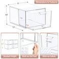 thumbnail image 7 of Sorbus 4 Pack Makeup Organizer - Clear Stackable Acrylic Drawer Plastic Storage Bins for Organization and Storage, 7 of 7