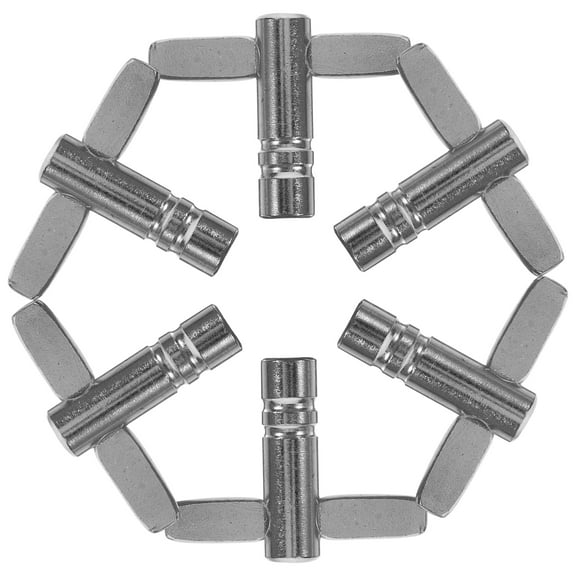6pcs Drum Key General Accessories Tools for Snare Drum Electronic Drum Silver