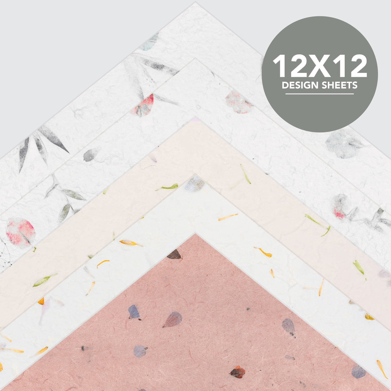 Roobee by Mara Mi Natural Paper Pad 12" x 12" - 24 lb/ 100 GSM, 50 sheets