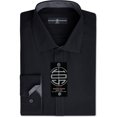 thumbnail image 1 of Society of Threads - Camisa de vestir con botones para hombre, color negro, mediano, 1 of 1