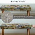 thumbnail image 5 of POLERO Wild Horse Dining Bench Covers, Stretch Cushion Covers Removable Washable Bench Slipcover, Animal Themed Rectangle Seat Protector for Dining Room, Living Room, Bedroom, Kitchen, 5 of 7
