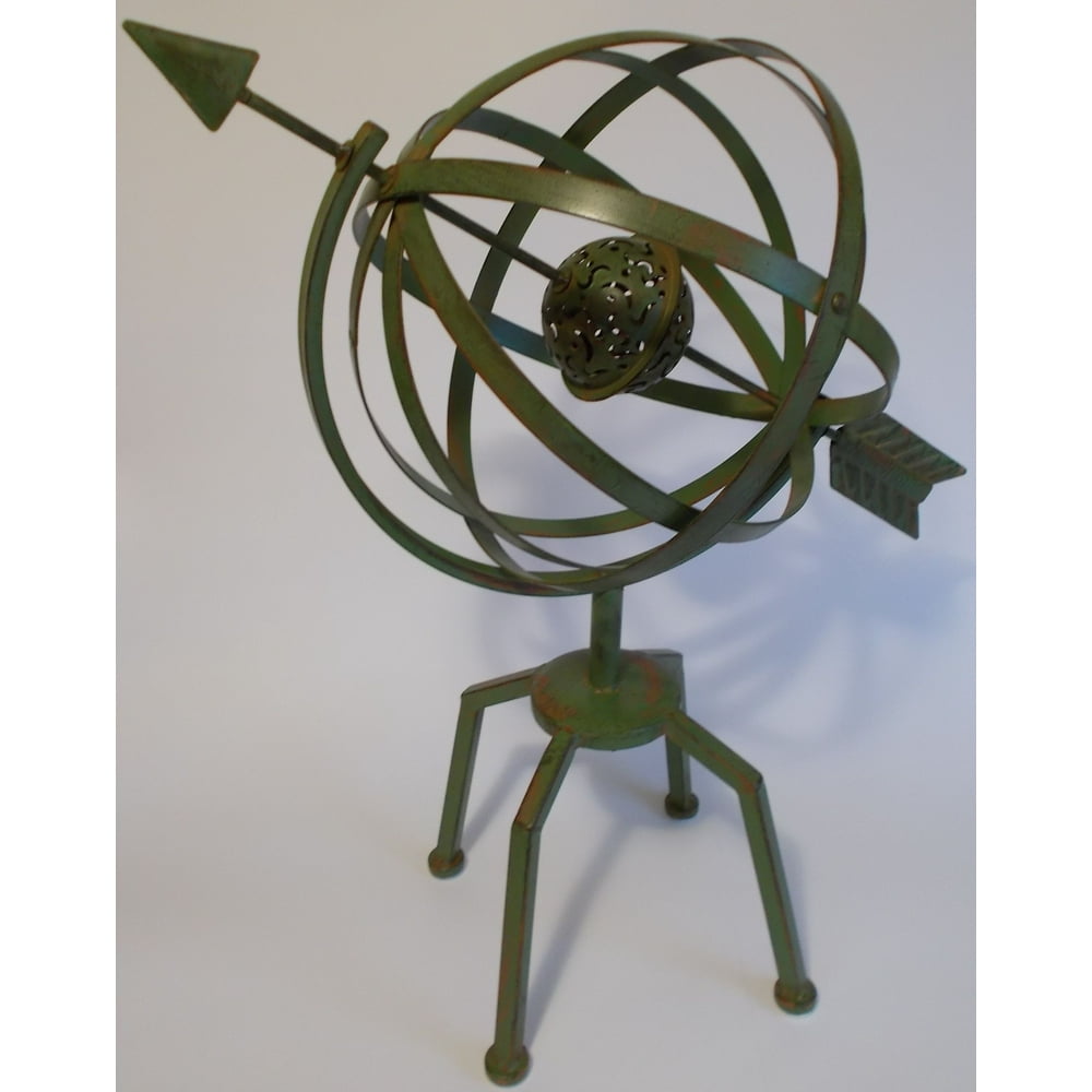 Large Metal Armillary Sphere with Arrow