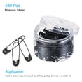 thumbnail image 3 of Unique Bargains Black Metal Safety Pins with Box Sewing Fastener (480 Pack), 3 of 4