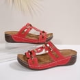 thumbnail image 4 of Women'S Sandals Summer Casual Solid Color Fish Mouth Fashion Thick-soled Bottom Wedge Summer Style Womens Sandals for Summer, 4 of 9