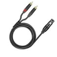 thumbnail image 2 of TISHITA XLR to Dual Cable 2 Y Splitter Patch Cable HiFi Stereo Phone Plug Male Phono Female 3M, 2 of 6
