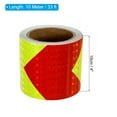 thumbnail image 2 of Uxcell Reflective Tape, 4"x33FT Waterproof High Visibility Warning Tape, Yellow-red, 2 of 6