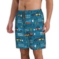 thumbnail image 2 of Salouo Construction Trucks Pattern Swim Trunks for Men,Men's Hawaiian Bathing Suit Swimsuits Quick Dry Swimming Board Shorts Beach Shorts with Pockets-Large, 2 of 6