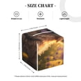 thumbnail image 4 of KLL Sunset Daisy Dog Print Tissue Box Cover,Leather Tissue Holder Square Facial Tissue Case Facial Paper Organizer Dispenser for Bathroom, Vanity Countertop, 4 of 7