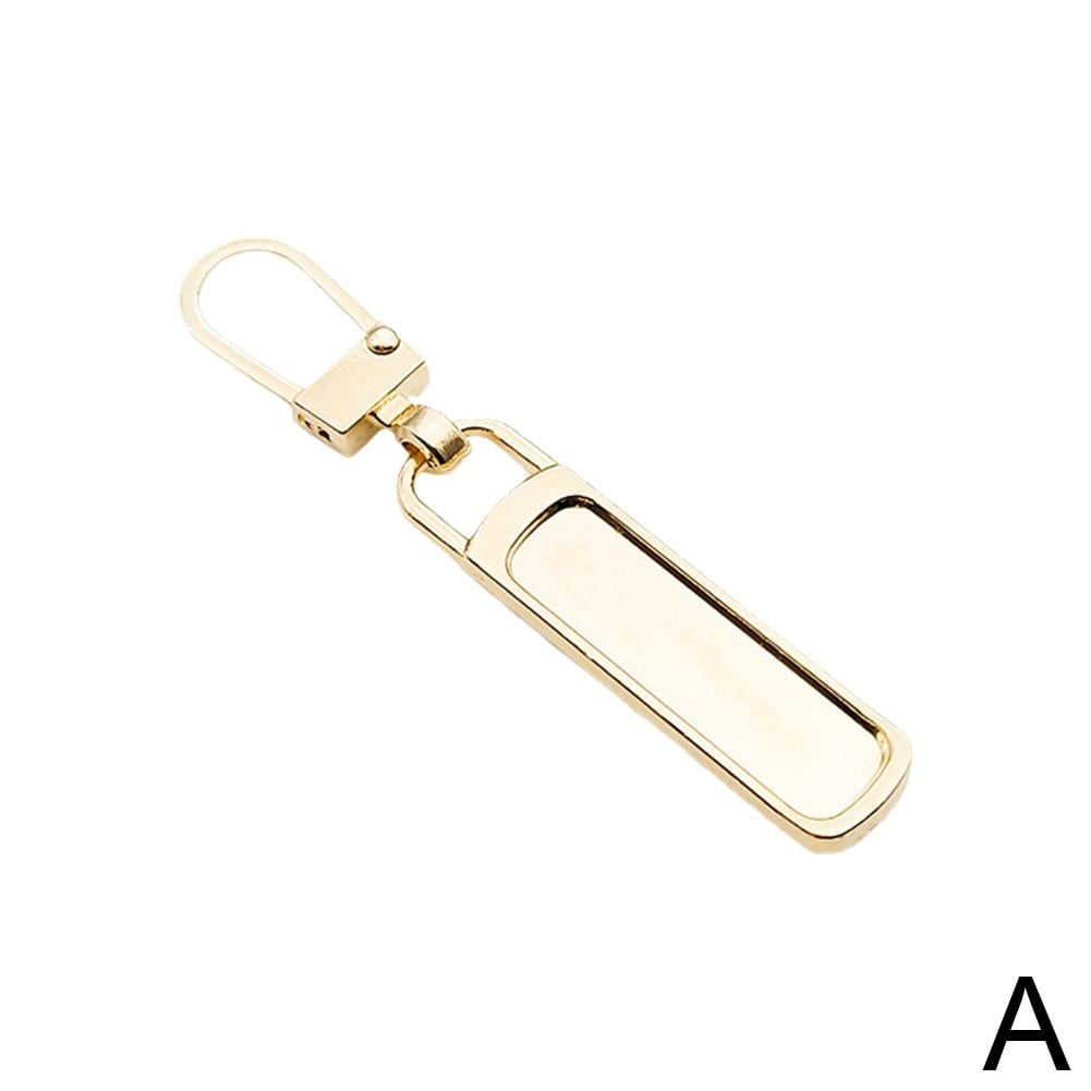  Zpsolution Gold Zipper Pull Replacement Metal Zipper Tab Repair  Easy Use for Broken and Missing Zipper Pulls On Luggage Suitcase Jacket  Backpacks Coat Boots