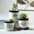 thumbnail image 5 of Sullivans Typography Planter Set of 3, 4.5"H White, 5 of 6