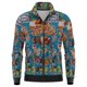 thumbnail image 3 of Chaqueta de helado para hombre, abrigo con estampado de cremallera de manga larga para primavera y otoño, ropa informal con bolsillo para mujer, prendas de vestir exteriores de moda, chaquetas de bomb, 3 of 5