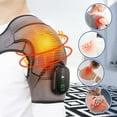 thumbnail image 4 of Heated Shoulder Brace Wrap with Massage for Muscle Relief, Heated Shoulder Massage with 3 Heat & Vibration Settings, Electric Shoulder Heating Pad Massager for Men Women, Gray and Black, 4 of 11