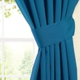 thumbnail image 2 of Blazing Needles 63-inch by 52-inch Twill Curtain Panels (Set of 2) - Indigo, 2 of 2