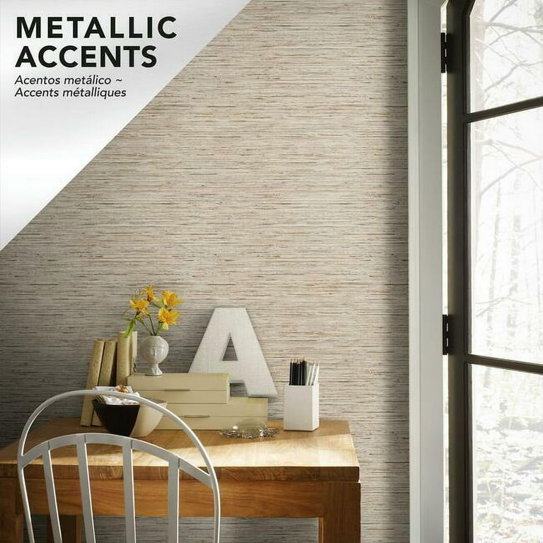 RoomMates Grasscloth Peel and Stick Wall Decor Wallpaper RoomMates Grasscloth Peel and Stick Wall Decor Wallpaper