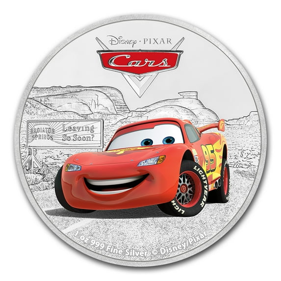 2017 Niue 1 oz Silver $2 Disney Pixar Cars: Lightening McQueen