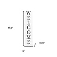 thumbnail image 5 of HomeRoots 634303 48 in. White & Black Solid Wood Birdhouse Welcome Porch Sign, 5 of 5