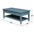 thumbnail image 4 of Spencer Blue Wood Coffee Table, 4 of 11
