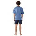 thumbnail image 5 of hajo Pijama corto para hombre - Klima-Light, pijama, shorty, mezcla de algodón Azul L (Large), 5 of 5