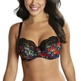 thumbnail image 3 of Panache Nina Balcony Underwire Bra (10941),30J,Black/Floral, 3 of 7