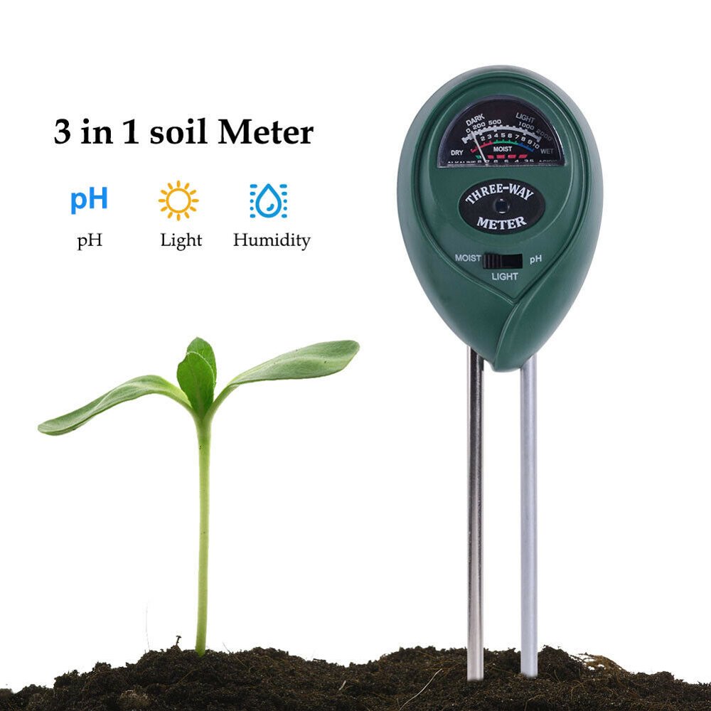 3in1 Plant Flowers Soil Tester Moisture Light PH Meter pH Digital Analyzer NEW