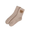thumbnail image 4 of ManxiVoo Premium Thermal Coral Fleece Socks for Women Extra Thick Non-Slip Bottom Gripper Socks Ideal for Recovery and Home Wear Khaki, 4 of 4