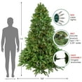 thumbnail image 5 of Northlight Real Touch™️ Pre-Lit Full Noble Fir Artificial Christmas Tree - 7.5' - Clear Lights, 5 of 8