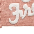 thumbnail image 3 of VCNY Home So Fresh Pom Pom Typography Blush Polyester Bath Rug, 20" x 32", 3 of 5