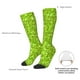 thumbnail image 4 of Fotbe Lime green glitter Calcetas Divertidas Estampadas para Hombre y Mujer, Calcetas de Algodón hasta la Rodilla para Caminar, Correr, Enfermería y Embarazo, 4 of 6