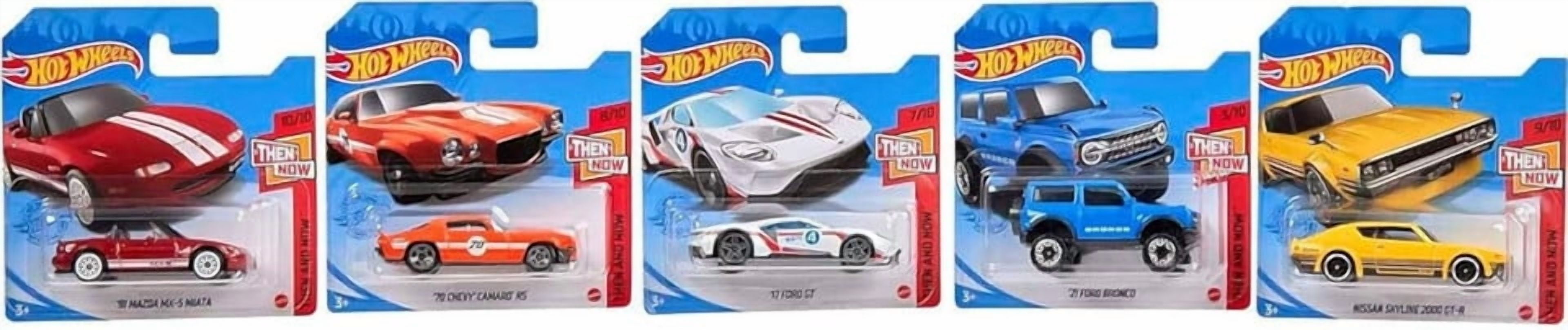 Hot Wheels 2021 Then and Now Complete Set of 10 Diecast Vehicles 1/10 Thru 10/10 (Short Card Version)