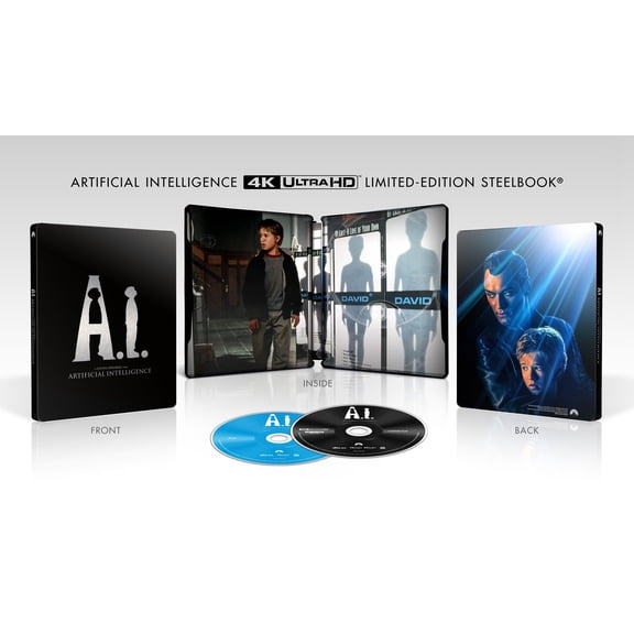 A.I. Artificial Intelligence (25th Anniversary) (Steelbook) (4K Ultra HD Blu-ray) Paramount, Sci‑Fi, Drama