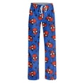 thumbnail image 5 of Spider Hero Women's Pajama Pants Loose Lounge Wear Elastic Waist Drawstring Sleepwear Graphic Printed Casual Home Pajamas Soft Straight Leg Pj Bottoms for Everyday Comfort, Dark Blue, XL, 5 of 7