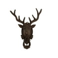 thumbnail image 3 of Metal Buck Deer/Elk Head&Antlers Door Knocker Rustic Front Door House&Home Decor, 3 of 5